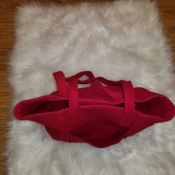 J Jill Wool Shoulder Tote Bag, Red - Picture 10 of 13